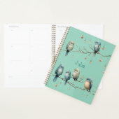 Whimsical Birds on Branches Tijdloze Elegantie Planner (Display)