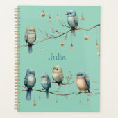 Whimsical Birds on Branches Tijdloze Elegantie Planner (Voorkant)