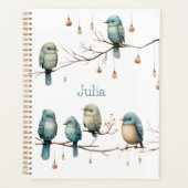 Whimsical Birds on Branches Tijdloze Elegantie Planner (Voorkant)