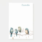 Whimsical Birds on Branches Tijdloze Elegantie Post-it® Notes (Voorkant)