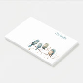 Whimsical Birds on Branches Tijdloze Elegantie Post-it® Notes (Schuin)