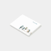 Whimsical Birds on Branches Tijdloze Elegantie Post-it® Notes (Schuin)