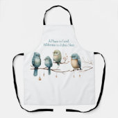 Whimsical Birds on Branches Tijdloze Elegantie Schort (Voorkant)