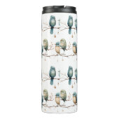 Whimsical Birds on Branches Tijdloze Elegantie Thermosbeker (Achterkant)