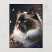 Whimsical Birman Cat Briefkaart (Voorkant)