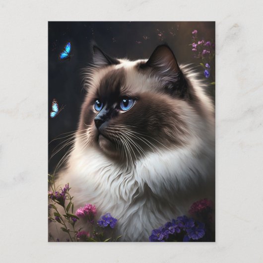Whimsical Birman Cat Briefkaart (Voorkant)