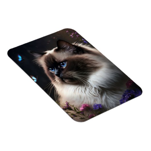 Whimsical Birman Cat Flexible Magnet Magneet (Rechterzijde)