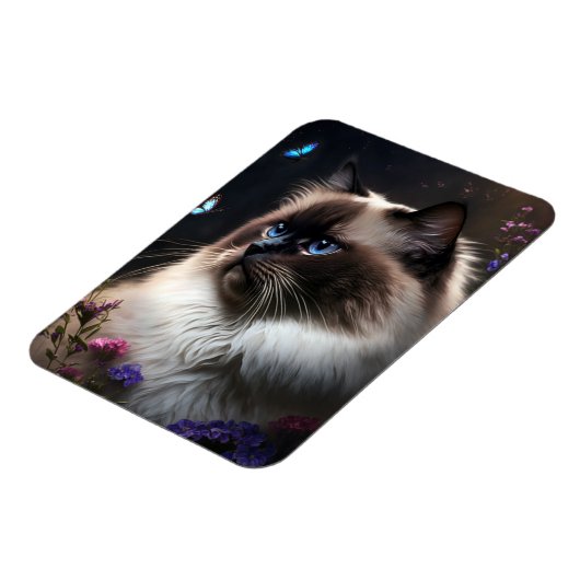 Whimsical Birman Cat Flexible Magnet Magneet (Linkerzijde)