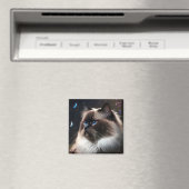 Whimsical Birman Cat Magnet (Insitu (Vaatwasser))