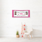 Whimsical Birthday Banner met de foto van het kind (Insitu)