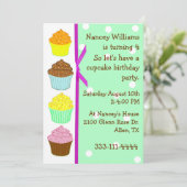 Whimsical Birthday Invitation Kaart (Staand voorkant)