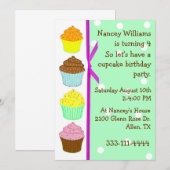 Whimsical Birthday Invitation Kaart (Voorkant / Achterkant)