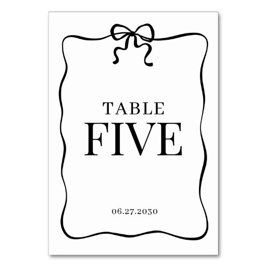 Whimsical Black Bow Tie Monogram Wedding Kaart (Achterkant)