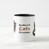 Whimsical Black Cat Black Cat Sleeping Belly Up Mok (Midden)