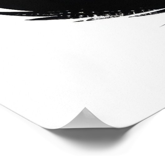 Whimsical Black Cat Drink Wine 2D Poster (Hoek)