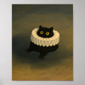 Whimsical Black Cat Ghibli Style Poster (Voorkant)