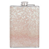 Whimsical Black Cat Glittery Wake up and make-up Heupfles (Achterkant)