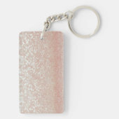 Whimsical Black Cat Glittery Wake up and make-up Sleutelhanger (achterkant)