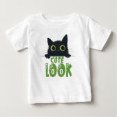 "Whimsical Black Cat Kinderen T-shirt – Perfect Cu (Voorkant)