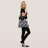 Whimsical Black Cat Night Tote Bag (Op model)