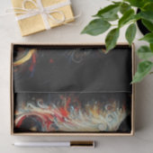 Whimsical Black Cat Santa Christmas Pet Decoupage Tissuepapier (Geschenk)