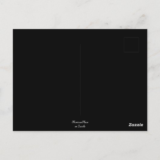 Whimsical Black Cat Santa Christmas Pet Seizoensge Briefkaart (Achterkant)