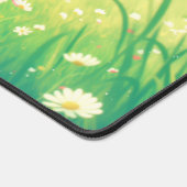 Whimsical Black Cat Yellow Eye Sunny Daisy Meadow Bureaumat (Hoek)