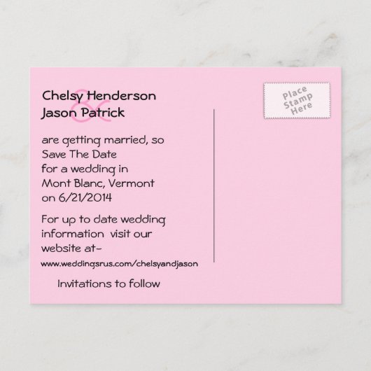 Whimsical Black Cats Wedden Save the Date Aankondigingskaart (Achterkant)