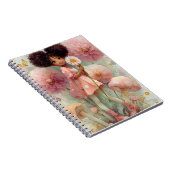 Whimsical Black Girl Art Notitieboek (Rechterzijde)