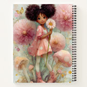 Whimsical Black Girl Art Notitieboek (Achterkant)