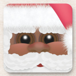 Whimsical Black of African American Santa Claus Onderzetter