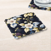 Whimsical Blackberry Botanicals  Kartonnen Onderzetters (Gebogen)