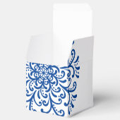 Whimsical Blauw Bloeiende Bruiloft Bedankdoosjes (Geopend)