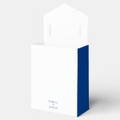 Whimsical Blauw Bloeiende Bruiloft Bedankdoosjes (Geopend)