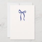 Whimsical blauw, hand getrokken behuizing kaart (Achterkant)