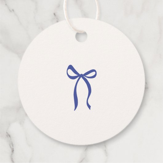 Whimsical, blauwe hand getrokken bruiloft bedankt bedankjes labels (Achterkant)