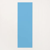 Whimsical blauwe witte streep preppy monogram yogamat (Achterkant)