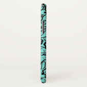 Whimsical Blauwgroen Rabbit Bunny Drawing Monogram Case-Mate iPhone Case (Achterkant / rechts)