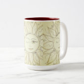 Whimsical blinking sun - mok koffie (Voorkant rechts)