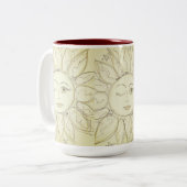 Whimsical blinking sun - mok koffie (Voorkant links)