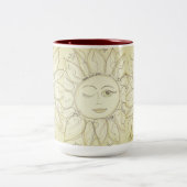 Whimsical blinking sun - mok koffie (Center)
