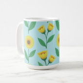 Whimsical Bloei Van Vreugde Koffiemok (Voorkant links)