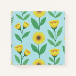 Whimsical Bloeiende Vreugde Notitieboek