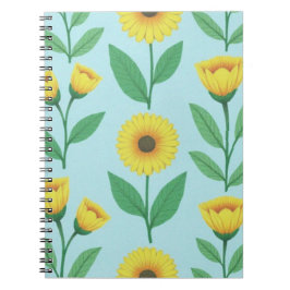 Whimsical Bloeiende Vreugde Notitieboek