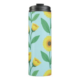 Whimsical Bloeiende Vreugde Thermosbeker