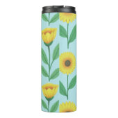 Whimsical Bloeiende Vreugde Thermosbeker (Achterkant)