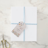 Whimsical Bloem Boho Vlinder Bedankt Cadeaulabel (Met Touw)