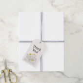Whimsical Bloem Bruidsfeest Borrelcadeau Een Nieuw Cadeaulabel (Met Touw)