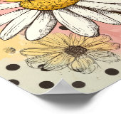 Whimsical Bloem en Bij – Knus Bloemstuk (1) Poster (Hoek)