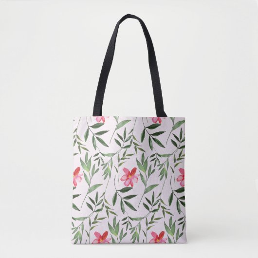 Whimsical Bloem Licht & Lieflijk  Tote Bag (Voorkant)